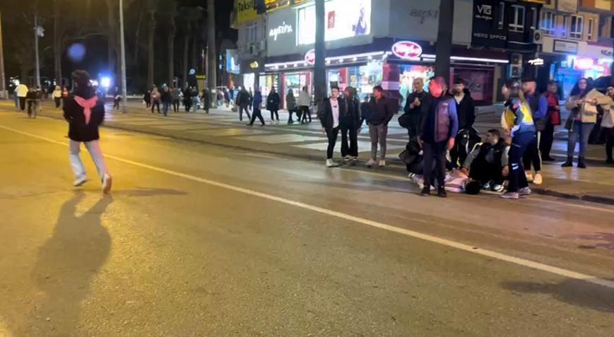 Motosikletin çarptığı yaya şoka girdi: Rüya bu