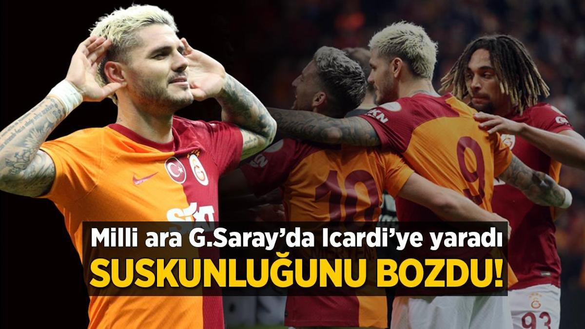 Galatasaray’da Mauro Icardi suskunluğunu bozdu! Milli ara ilaç gibi geldi