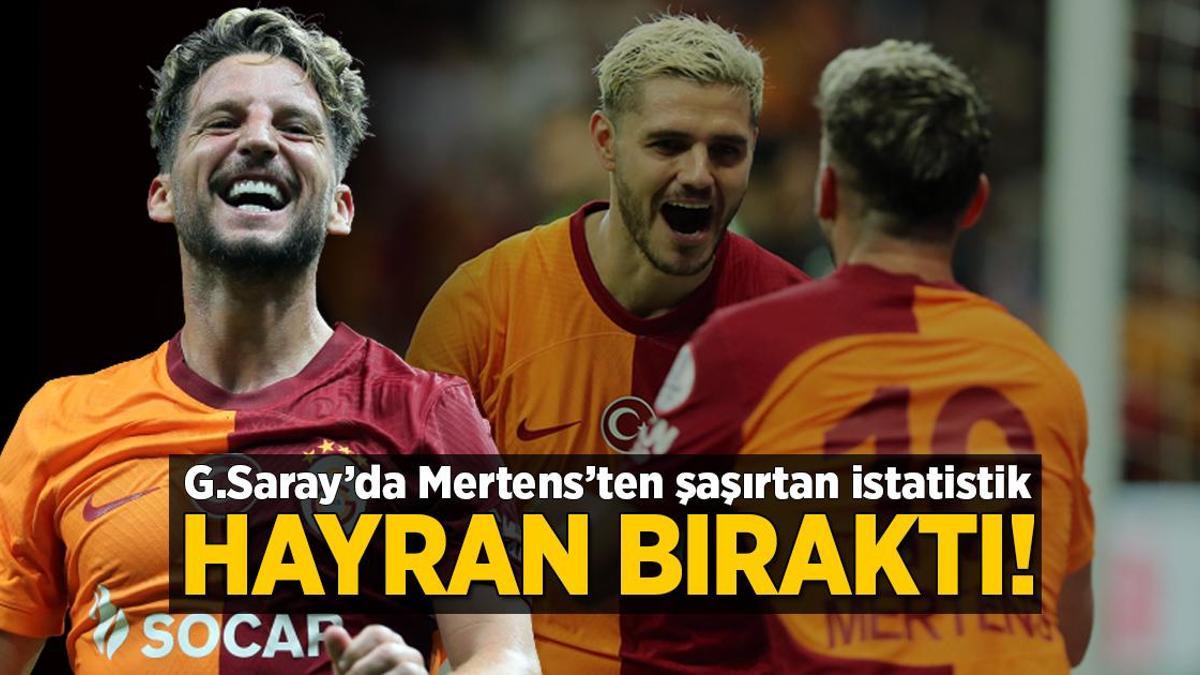 Galatasaray’da Dries Mertens hayran bıraktı! Şaşırtan istatistik ortaya çıktı