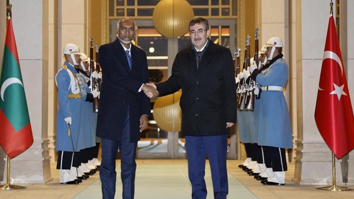 Cumhurbaşkanı Yardımcısı Yılmaz, Maldivler Cumhurbaşkanı ile görüştü