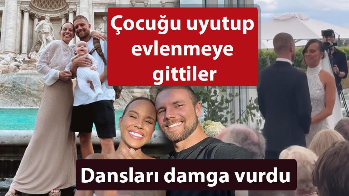 Bonnie Anderson ve Samuel Morrison bebeklerini uyutup evlenmeye gitti!