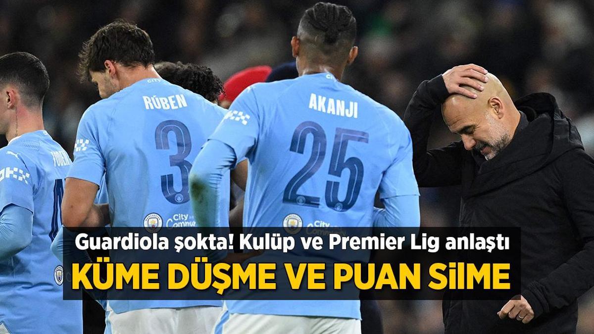 Manchester City ve Premier Lig yönetimi anlaştı! Küme düşme ve puan silme tehlikesi