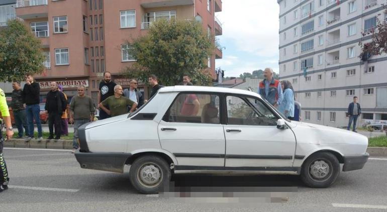 Ordu’da dehşet! Yola koşan çocuk otomobilin altında metrelerce sürüklendi