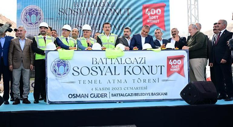 Deprem bölgesinde son durum! 400 sosyal konutun temeli atıldı