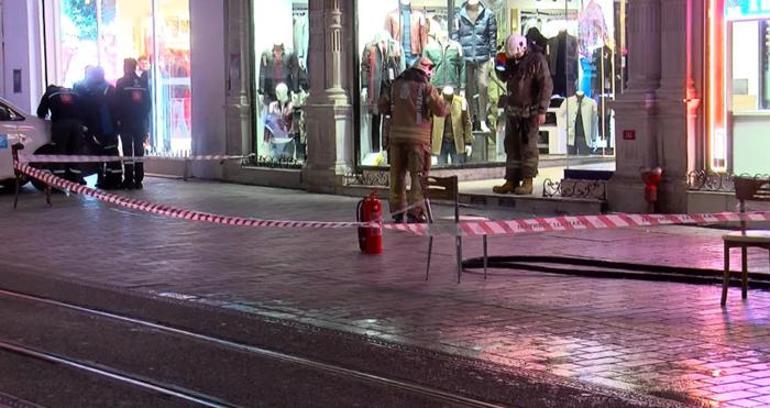 İstiklal Caddesi'nde doğal gaz kaçağı alarmı! Çalışmalar sürüyor