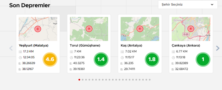 Son dakika: Malatya'da 4.6 büyüklüğünde deprem