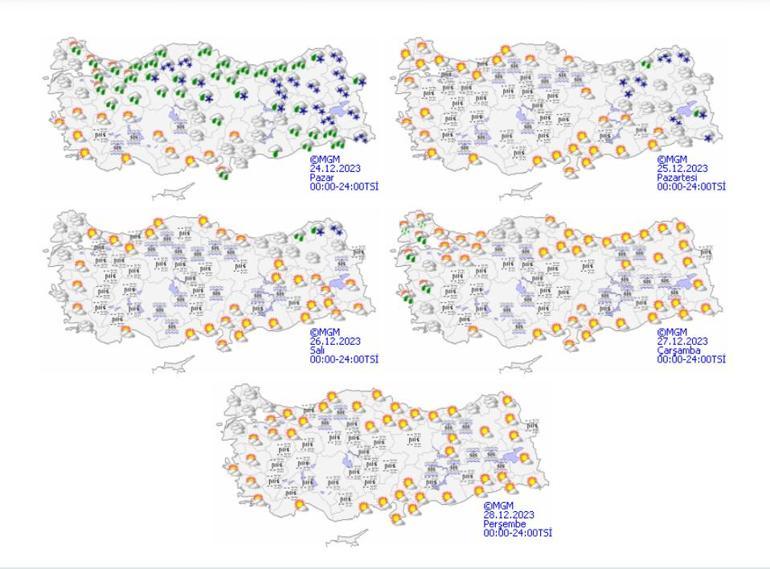 Meteoroloji son dakika hava durumu raporunu açıkladı! Kuvvetli sağanak ve kar uyarısı