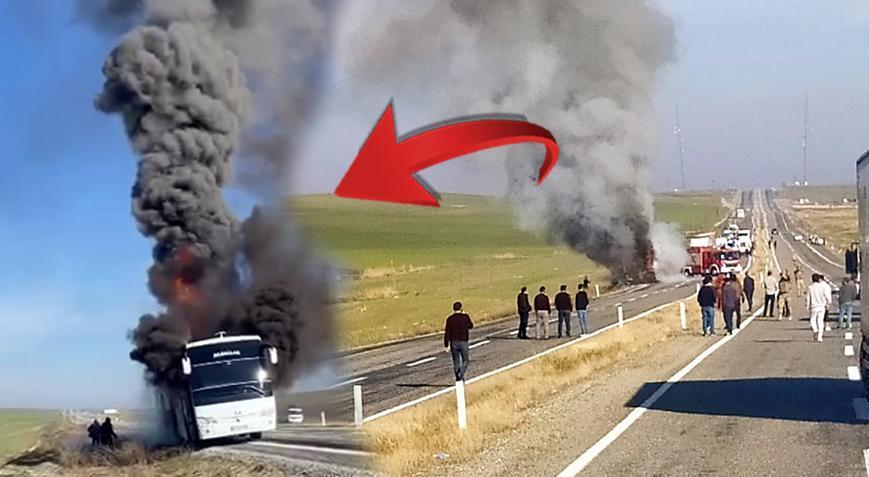 Seyir halinde alev alev yandı! Geriye hurda yığını kaldı