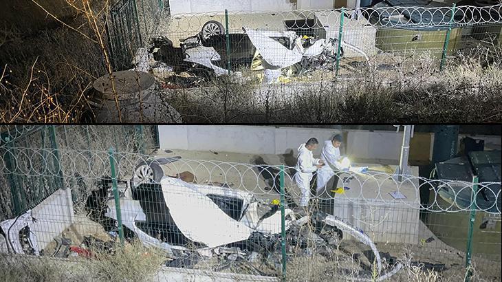 Eskişehir’de su arıtma tesisine düşen otomobil tanınmaz hale geldi: 2 ölü