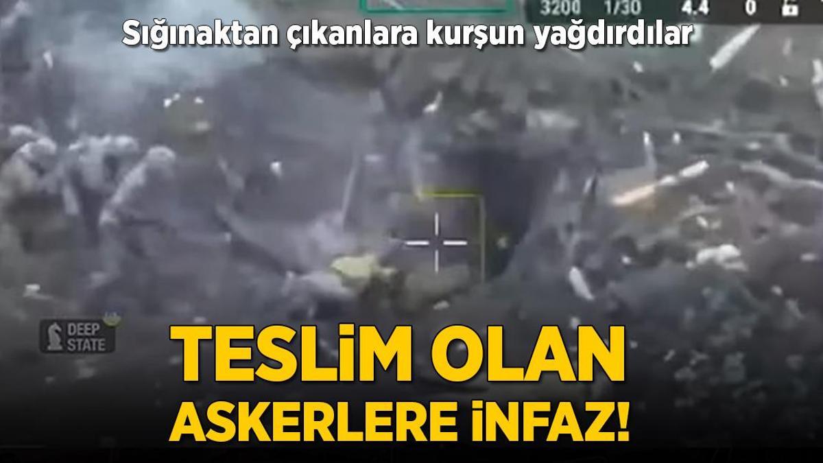 Teslim olan askerlere infaz! Sığınaktan çıkanlara kurşun yağdırdılar