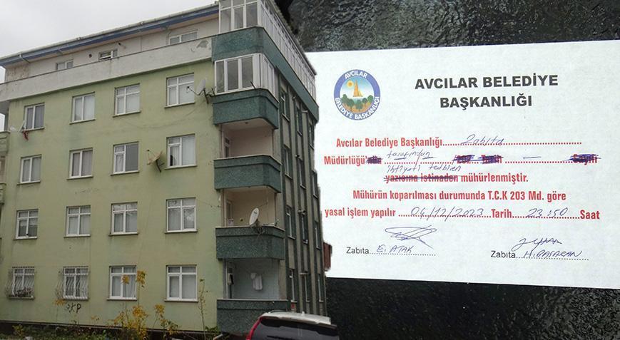 Avcılar’da tedirgin eden olay! Kolonlarında çatlak oluşan bina mühürlendi