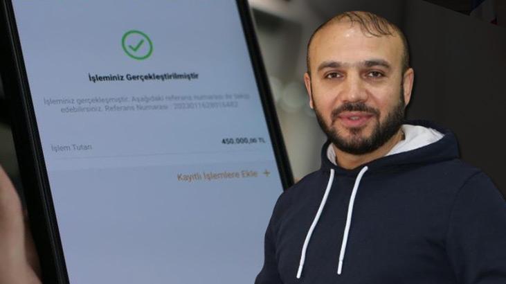 İşten eve geldi, telefondaki bildirimi görünce inanamadı: 450 bin TL hesabınıza aktarıldı