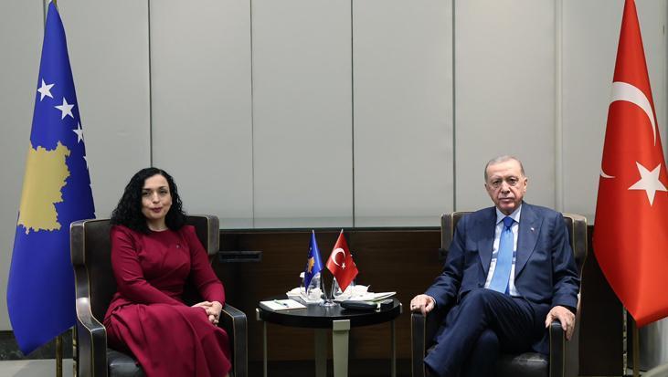 Cumhurbaşkanı Erdoğan, Kosovalı mevkidaşı ile görüştü