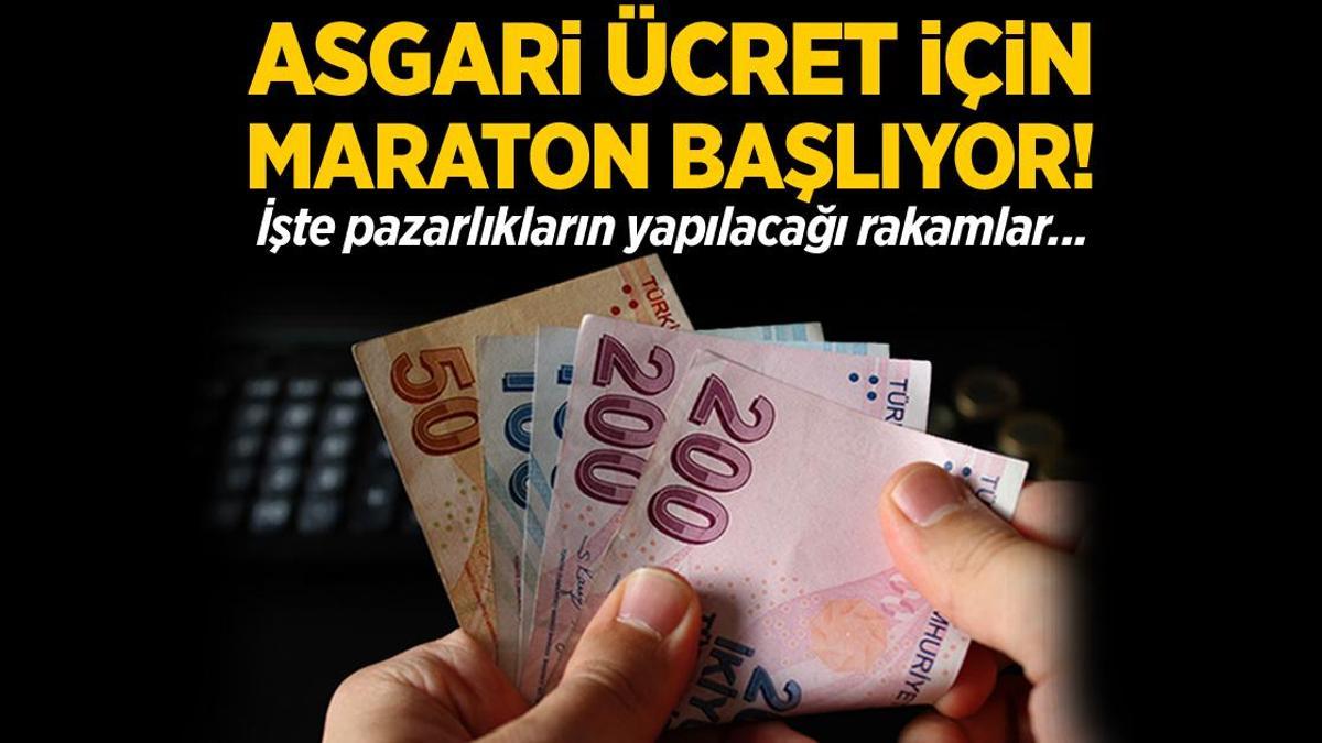 Asgari ücret için maraton başlıyor! İşte pazarlıkların yapılacağı rakamlar…