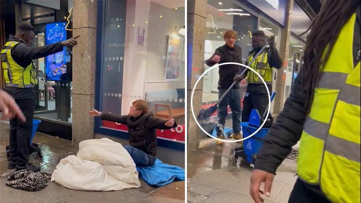 Evsiz adama kışın ortasında acımadı! Fast food zincirine tepki yağdı