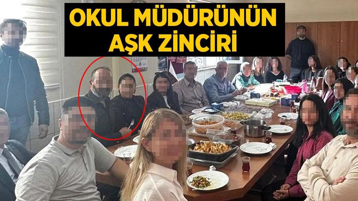 Okul müdürünün aşk zinciri! Öğretmenler odasındaki fotoğraf