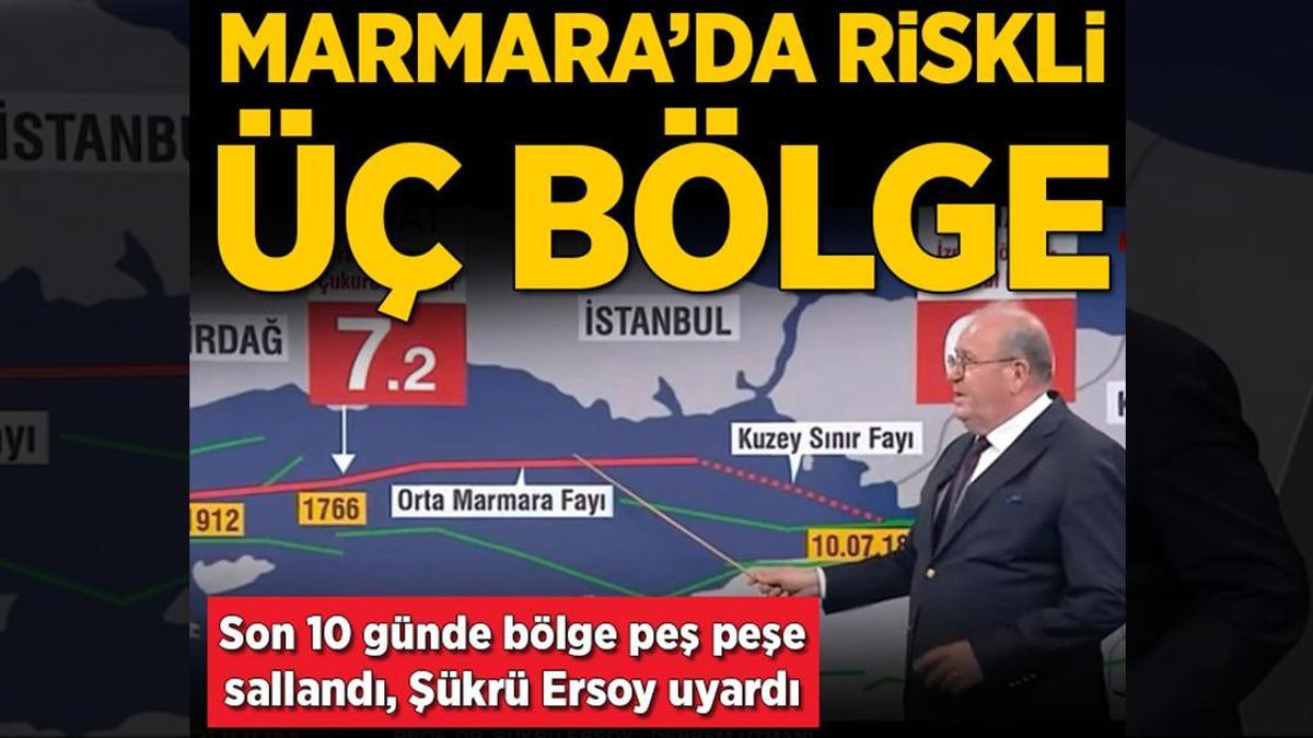 Marmara’da riskli 3 bölge! Son 10 günde bölge peş peşe sallandı, Prof. Dr. Şükrü Ersoy uyardı