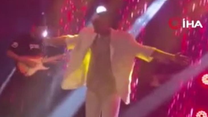 Sahnede korkunç olay! Her şey bir anda oldu ölüm anı kaydedildi