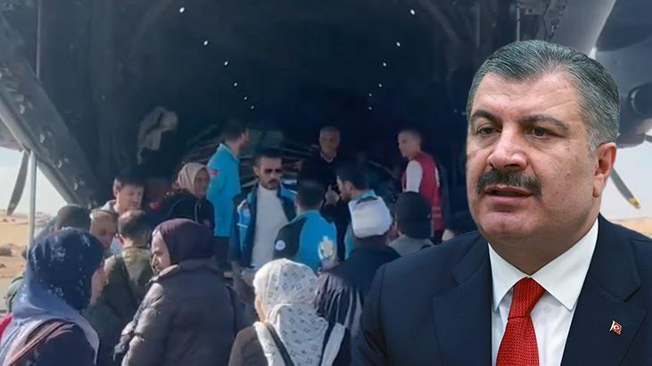 Gazze’den tahliyeler devam ediyor! Bakan Koca son durumu paylaştı