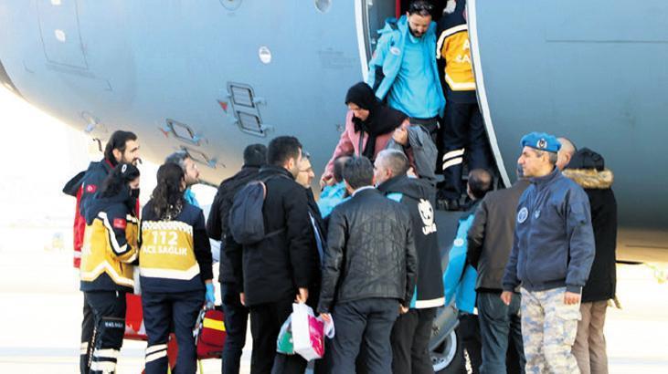 Gazzeli 75 hasta Türkiye’ye getirildi