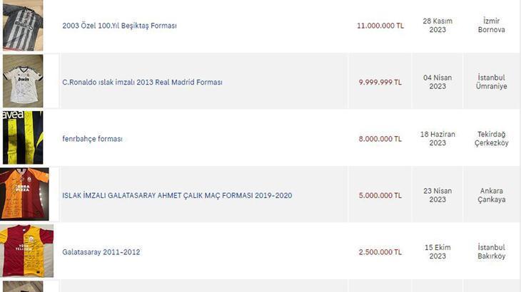 İmzalı forma pazarı çıldırdı: Fiyatı 240 milyon TL