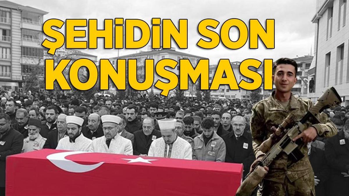Pençe Kilit şehidinin son konuşması ortaya çıktı