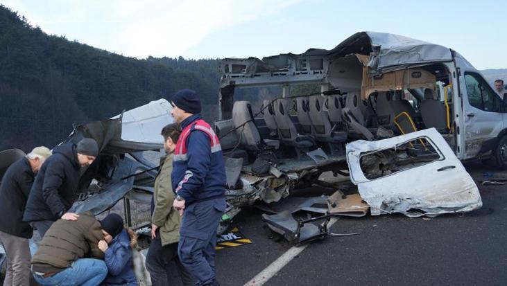 Bolu’da korkunç kaza: 1 ölü, 4 yaralı