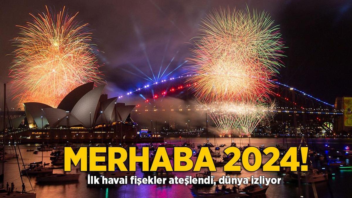 Dünya 2024’e ‘merhaba’ diyor! İlk havaifişekler ateşlendi