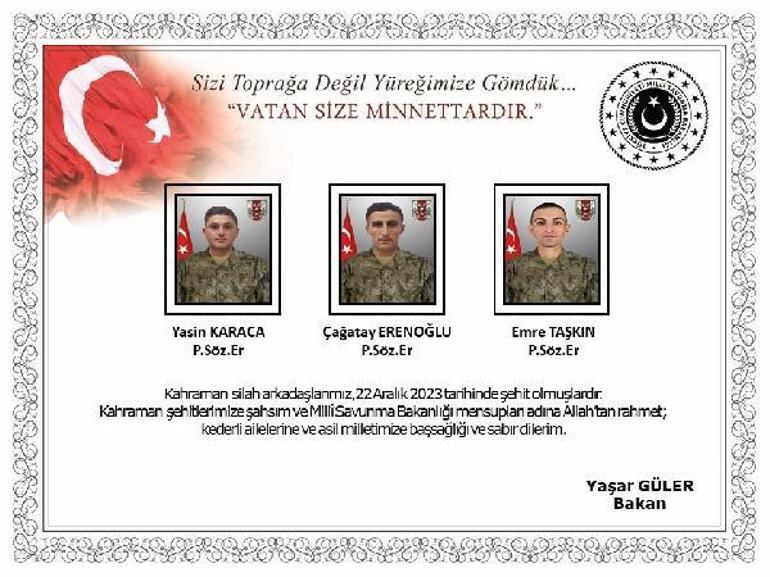 Şehit Piyade Teğmen Günay'ın acı haberi baba ocağına ulaştı