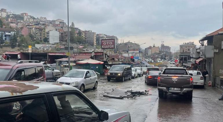 Yer: Trabzon! Yollar dakikalar içinde göle döndü, iş yerlerini su bastı