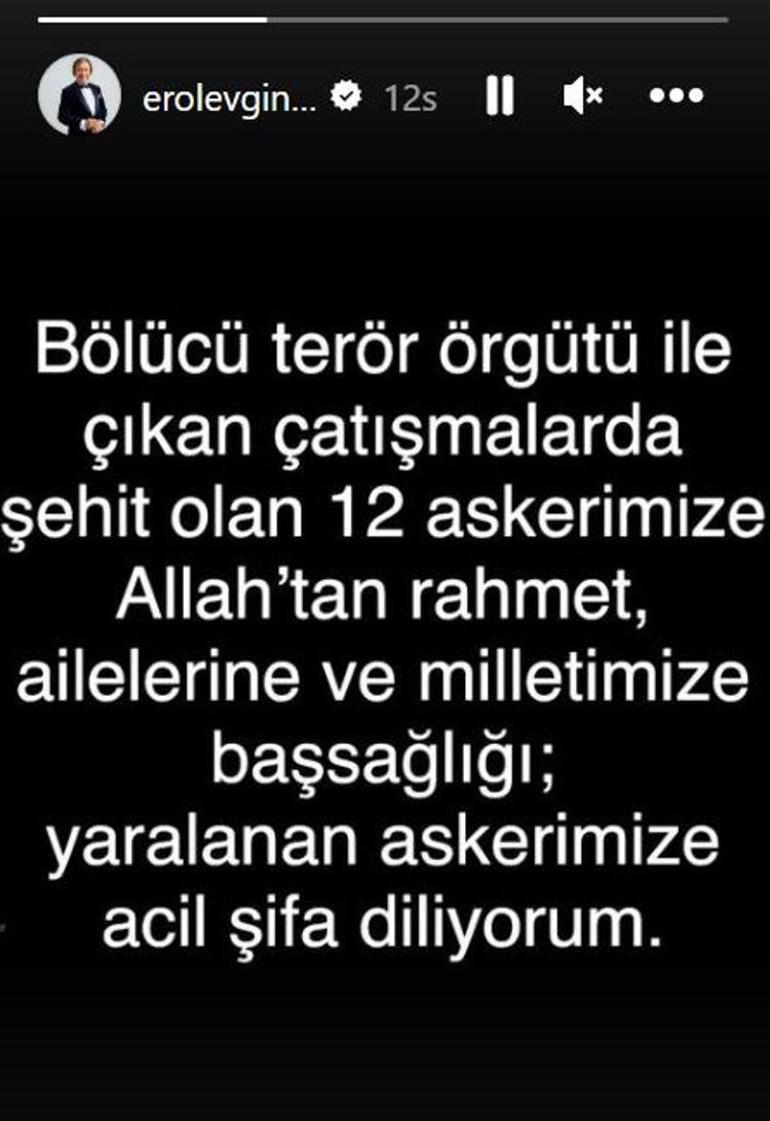 Yürek yakan 12 şehit haberinden sonra ünlülerden taziye mesajları!