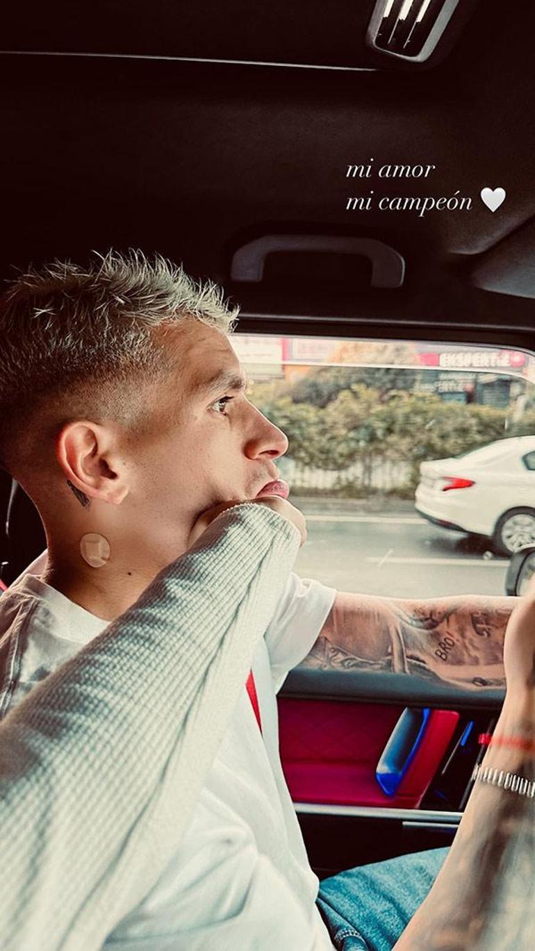 Devrim Özkan'dan Lucas Torreira'ya: Aşkım, şampiyonum!