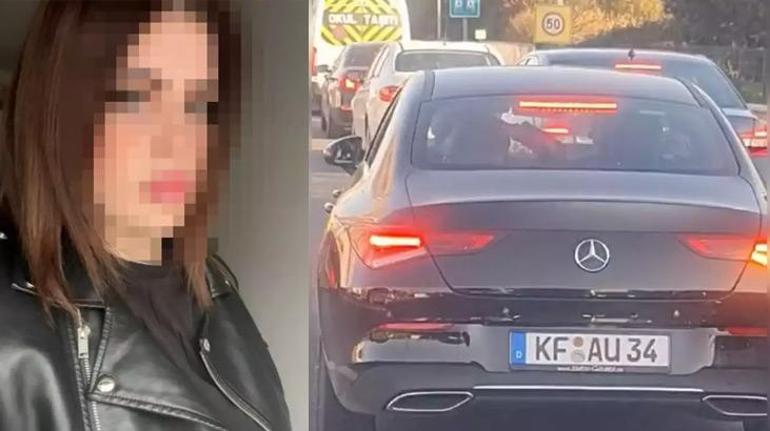 Bu görüntüler İstanbul'dan! Araçta kadını dövdü, trafiği tehlikeye attı