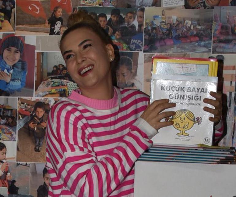 Şebnem Dönmez depremzede çocuklara hediye!