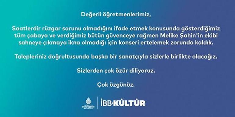 Melike Şahin ile İBB arasında konser tartışması! 'Utanç verici bir akşam'