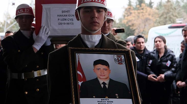 Şehit Piyade Uzman Çavuş Gün'e acı veda