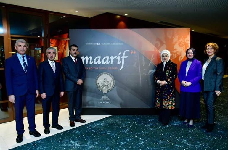 Emine Erdoğan, Maarif Türk Eğitim Tarihi sergisini ziyaret etti