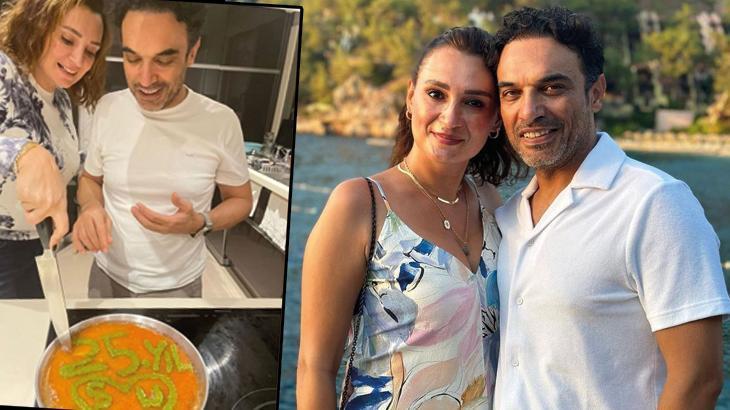 Evlilik yıl dönümünde künefeli kutlama! ’99’dan beri el ele’