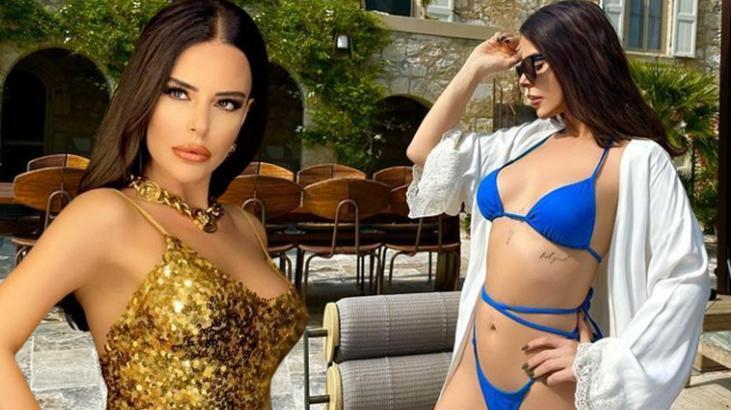 Simge Sağın, photoshop’u abarttı! Yamulan duvar dikkatlerden kaçmadı