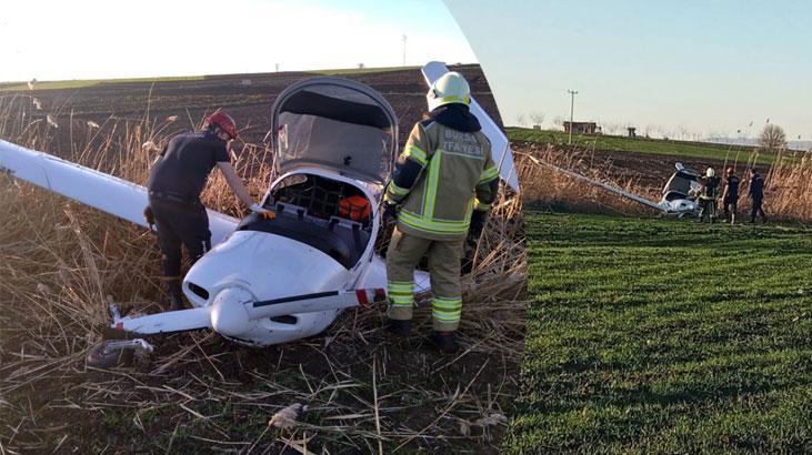 Bursa’da eğitim uçağı tarlaya indi! Pilot yaralandı