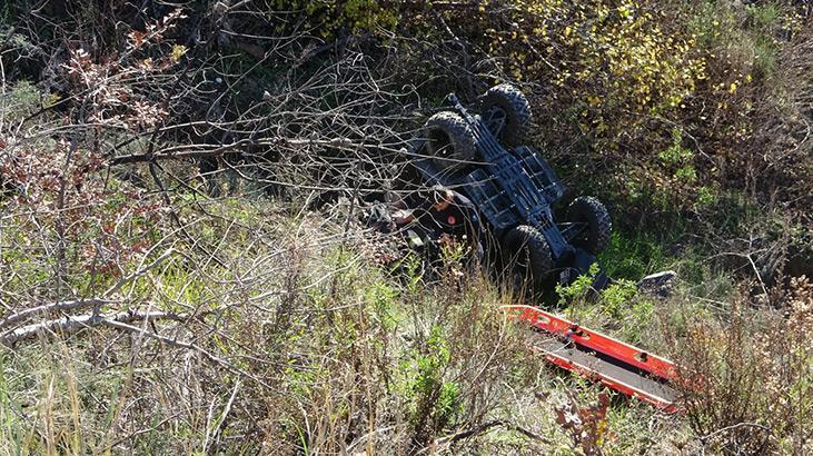 Antalya’da ATV kazası! 15 metreden uçtu, 1 kişi öldü