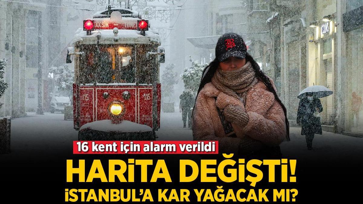 Son dakika… Meteoroloji’den peş peşe uyarı geldi! İstanbul’a kar yağacak mı? 16 kentte alarm verildi