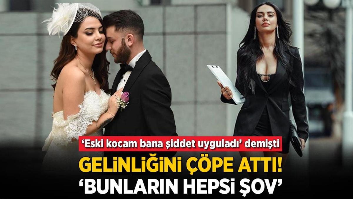 Ece Ronay gelinliğini çöpe attı! ‘Bundan bize ne? Şov hepsi’