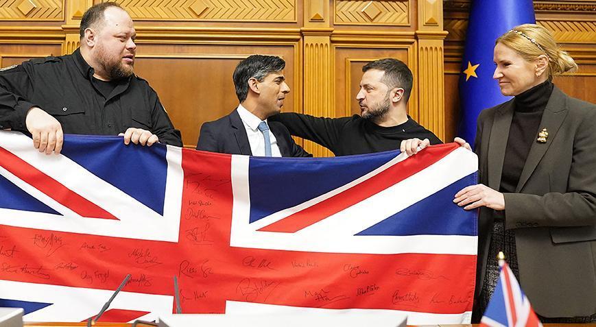 İngiltere Başbakanı Sunak Kiev’de! ‘Savaş ne kadar sürerse sürsün yanınızdayız’
