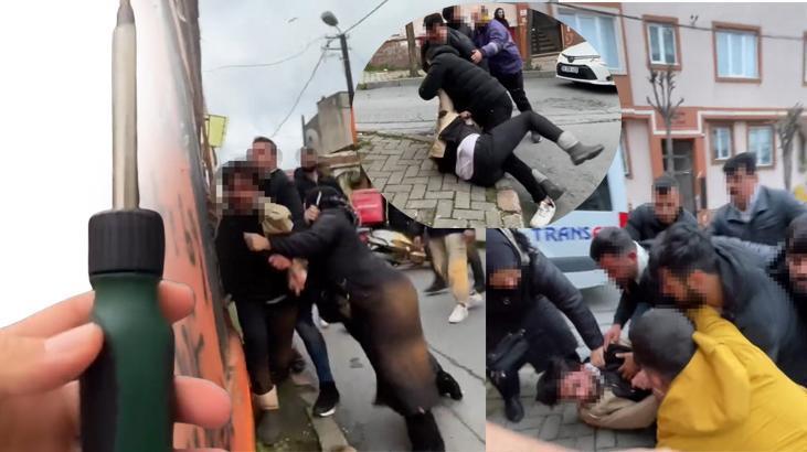 İstanbul’da ‘araç benim’ kavgası! Tornavidayla birbirlerine saldırdılar