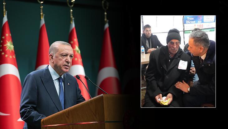 Cumhurbaşkanı Erdoğan, şehit babası ile görüştü