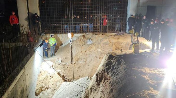 Tekirdağ’da fabrika inşaatında göçük! Çalışmalar devam ediyor