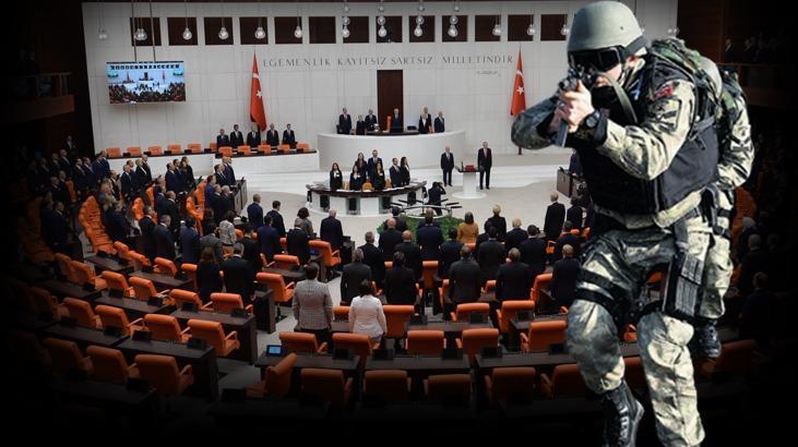 Son dakika: Teröre karşı bildiri tezkeresi Meclis’te kabul edildi