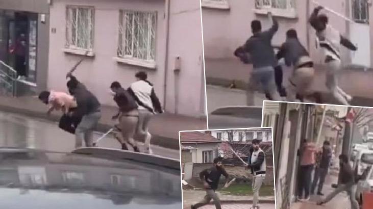 Eskişehir’de sokak ortasında sopalı dayak! Üç kişi bir kişiye saldırdı