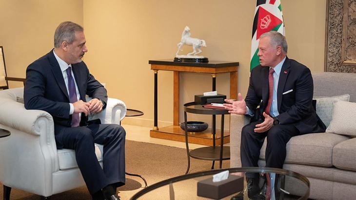 Hakan Fidan, Amman’da Kral II. Abdullah ile görüştü